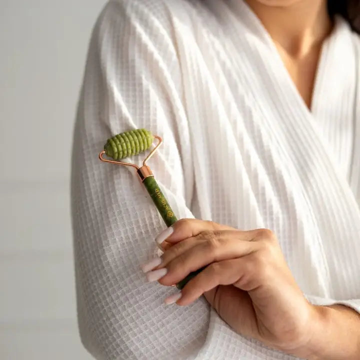 Gua Sha Jade Roller | Gua Sha Stone | Gua Sha Tool Grooved